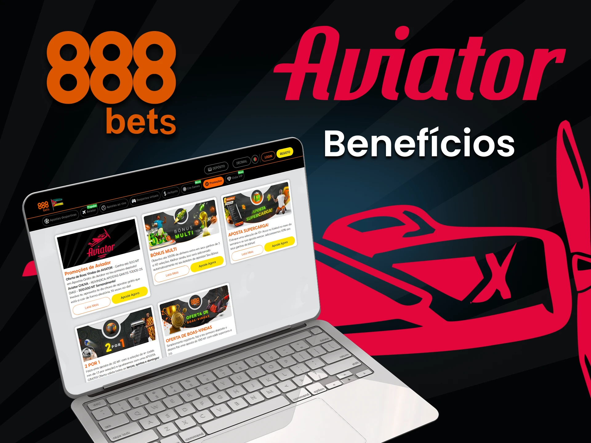 Ao jogar Aviator no 888bets, você receberá muitos bônus.
