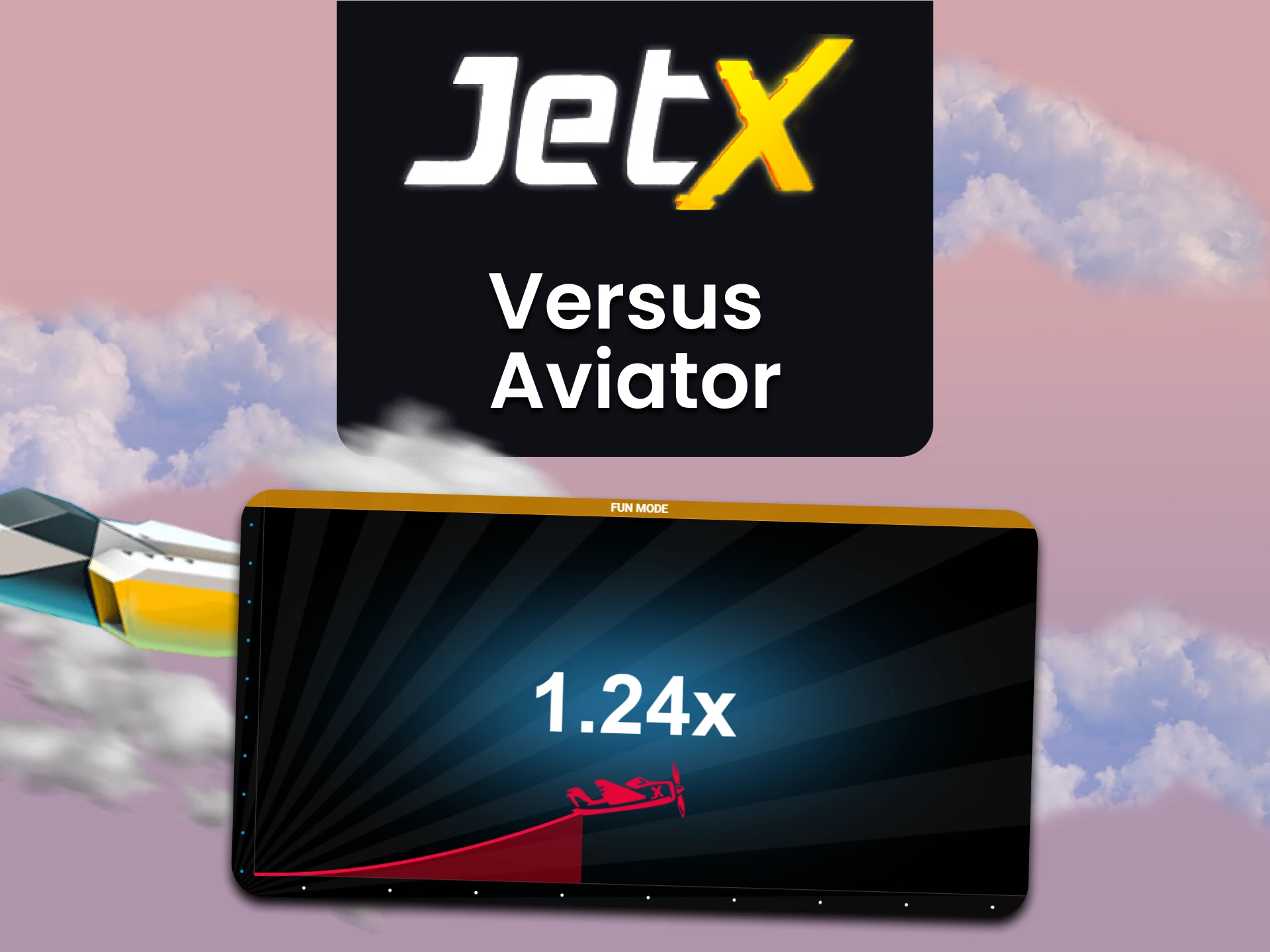 Escolha o seu jogo JetX ou Aviator.