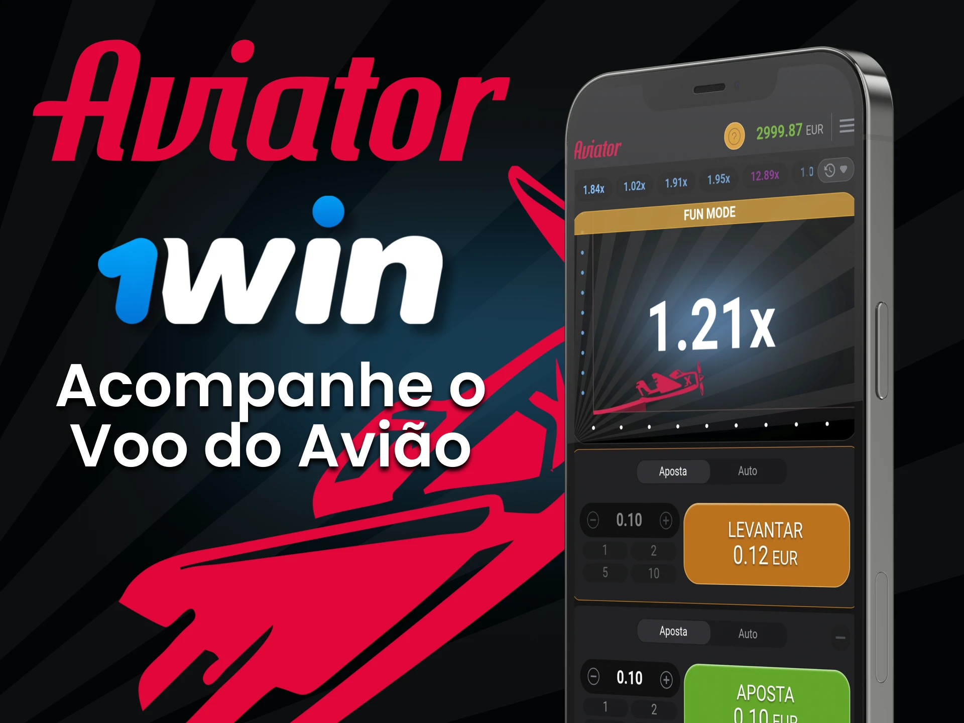 Escolha o momento certo para completar a sua aposta no jogo Aviator a 1win.
