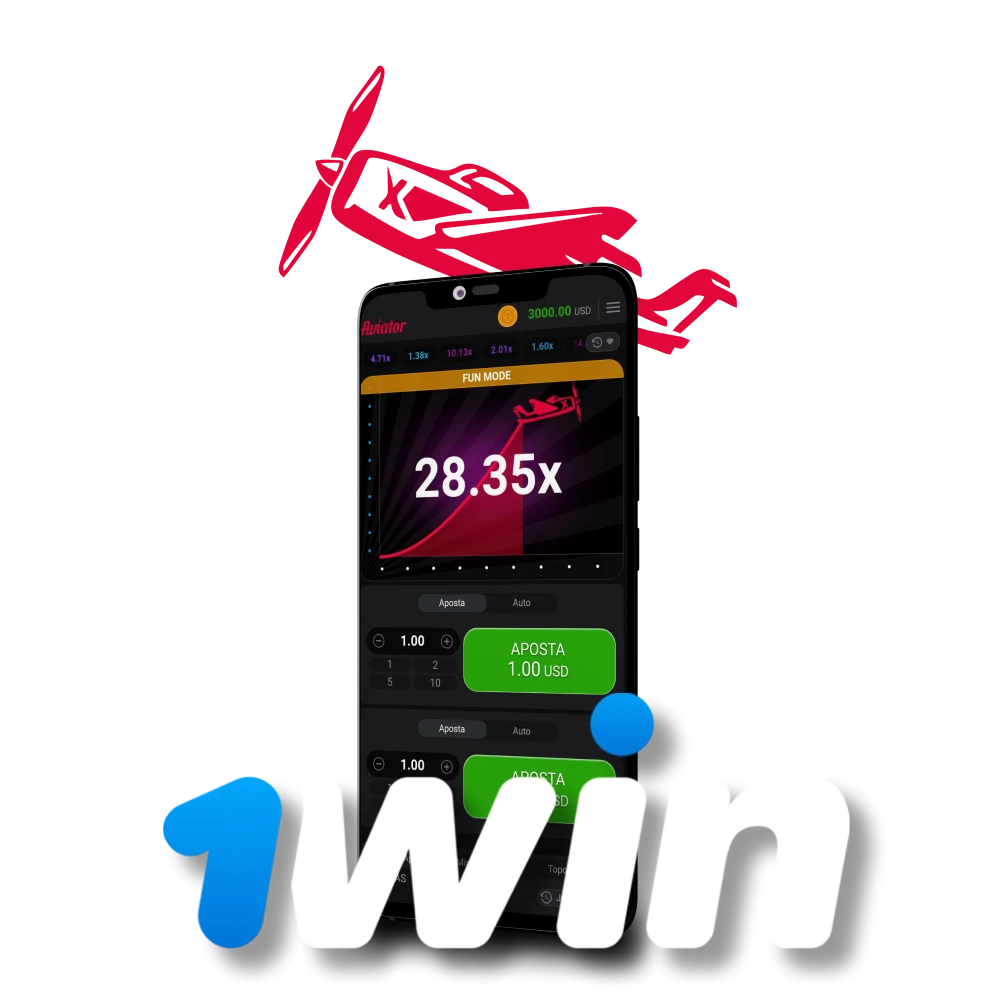 Baixe o aplicativo 1win e comece a jogar Aviator.