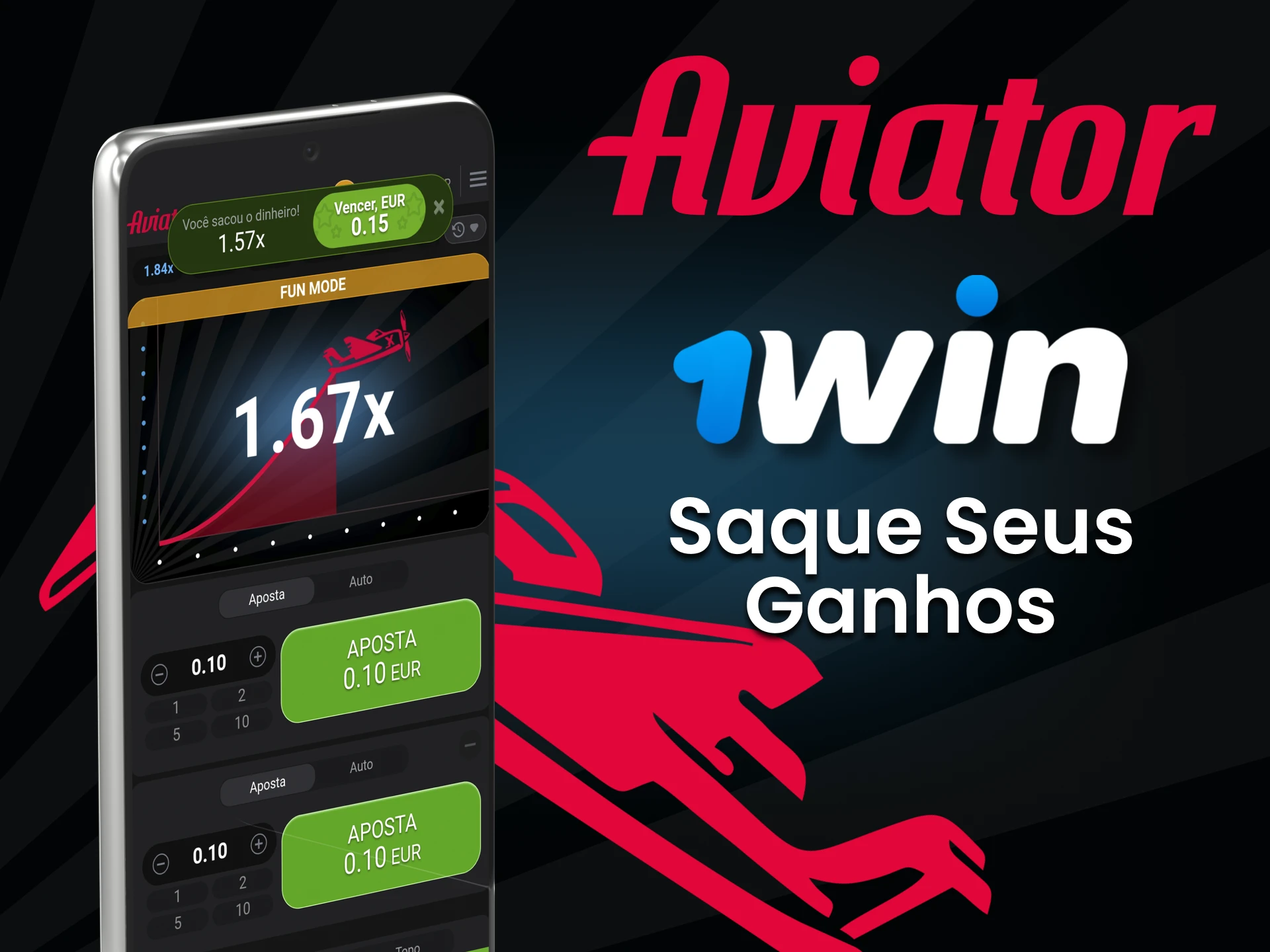 Complete sua aposta no Aviator em 1win.