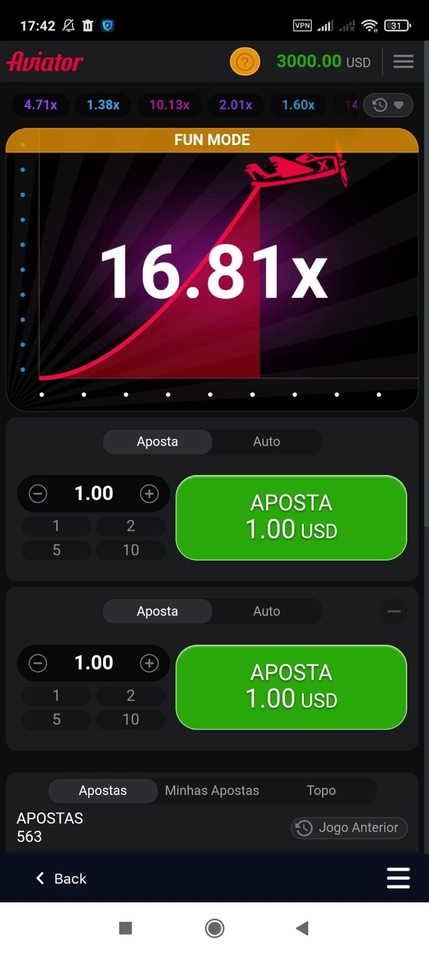 Visite a página Aviator do aplicativo 1win.