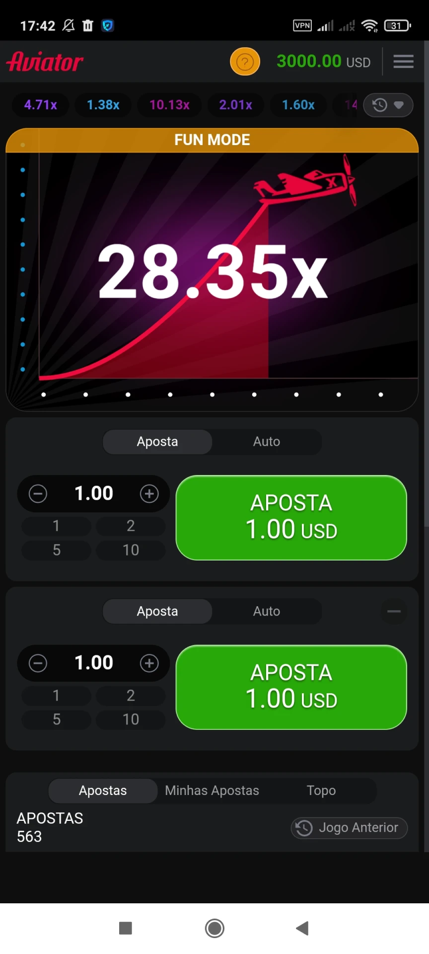Comece a jogar Aviator no aplicativo 1xbet.