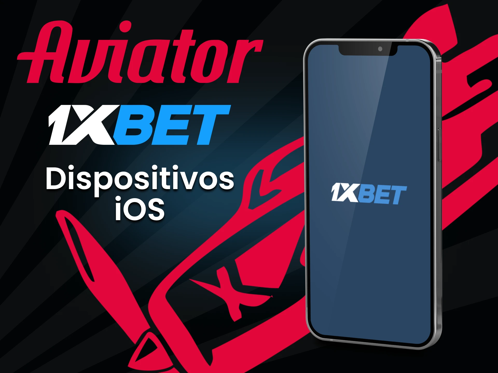 Jogue Aviator através do aplicativo 1xbet para iOS.
