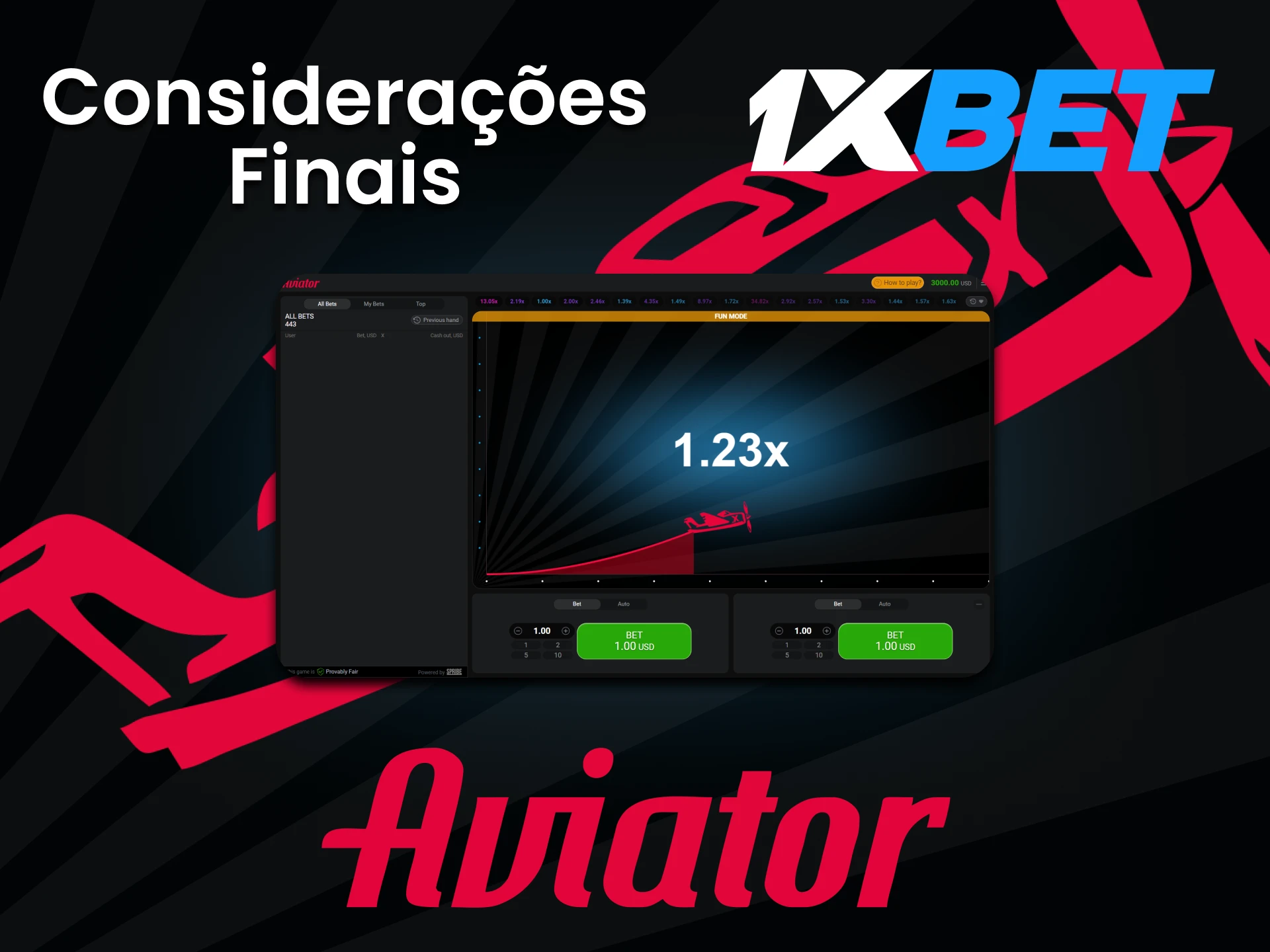 1xbet é perfeito para jogar Aviator.