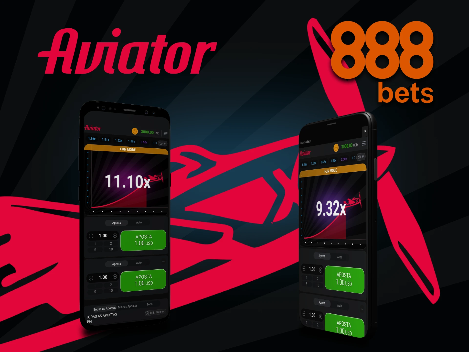 Escolha a sua maneira de jogar 888bets Aviator.