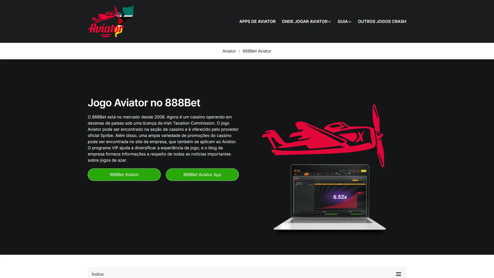 Selecione o jogo Aviator no 888bets.