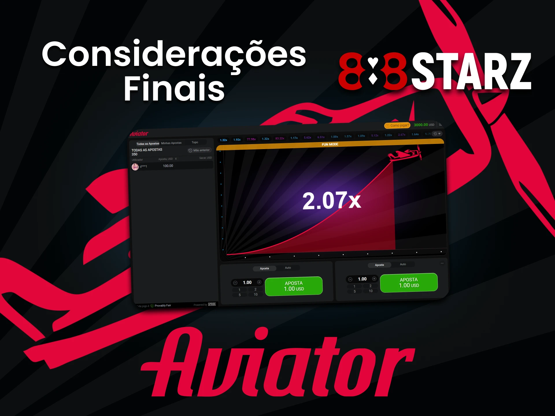 Para jogar Aviator, é melhor escolher 888starz.