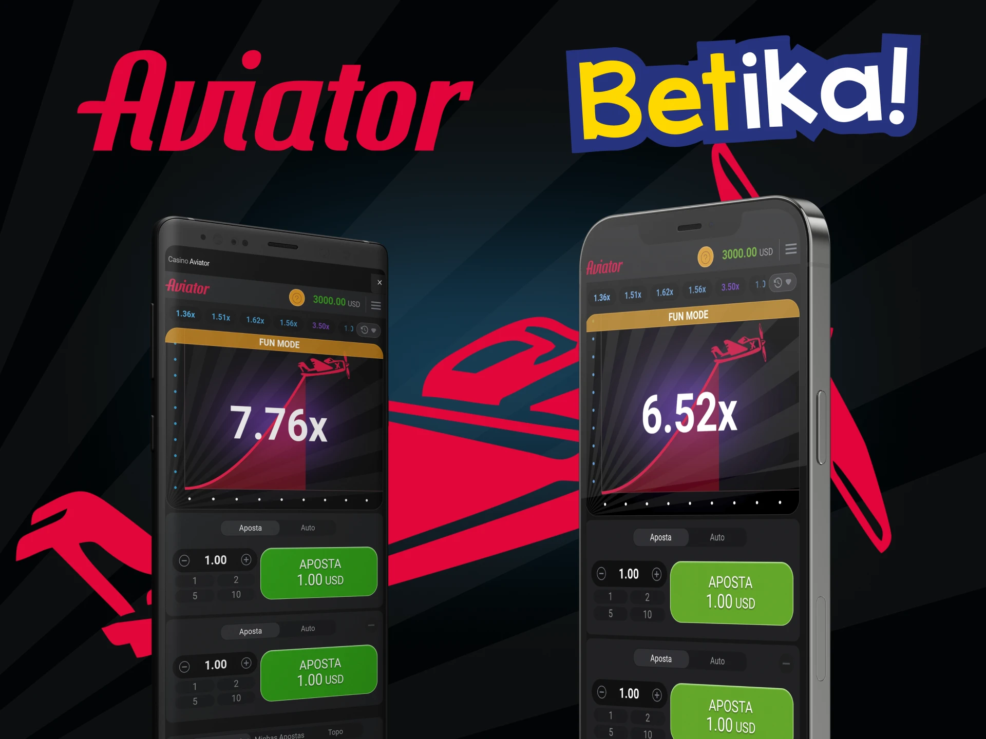 Descubra a diferença para jogar Aviator no Betika.