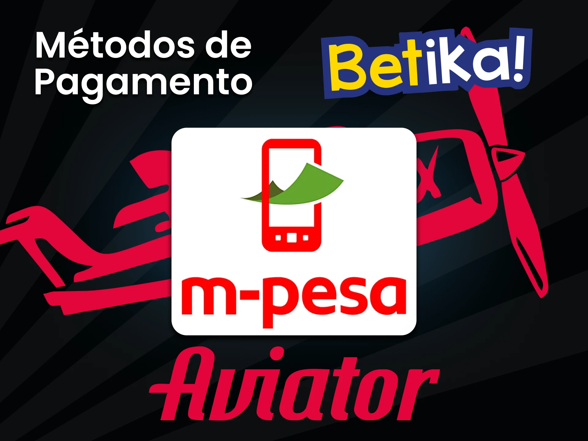 Retire e deposite dinheiro para jogar Aviator no Betika.