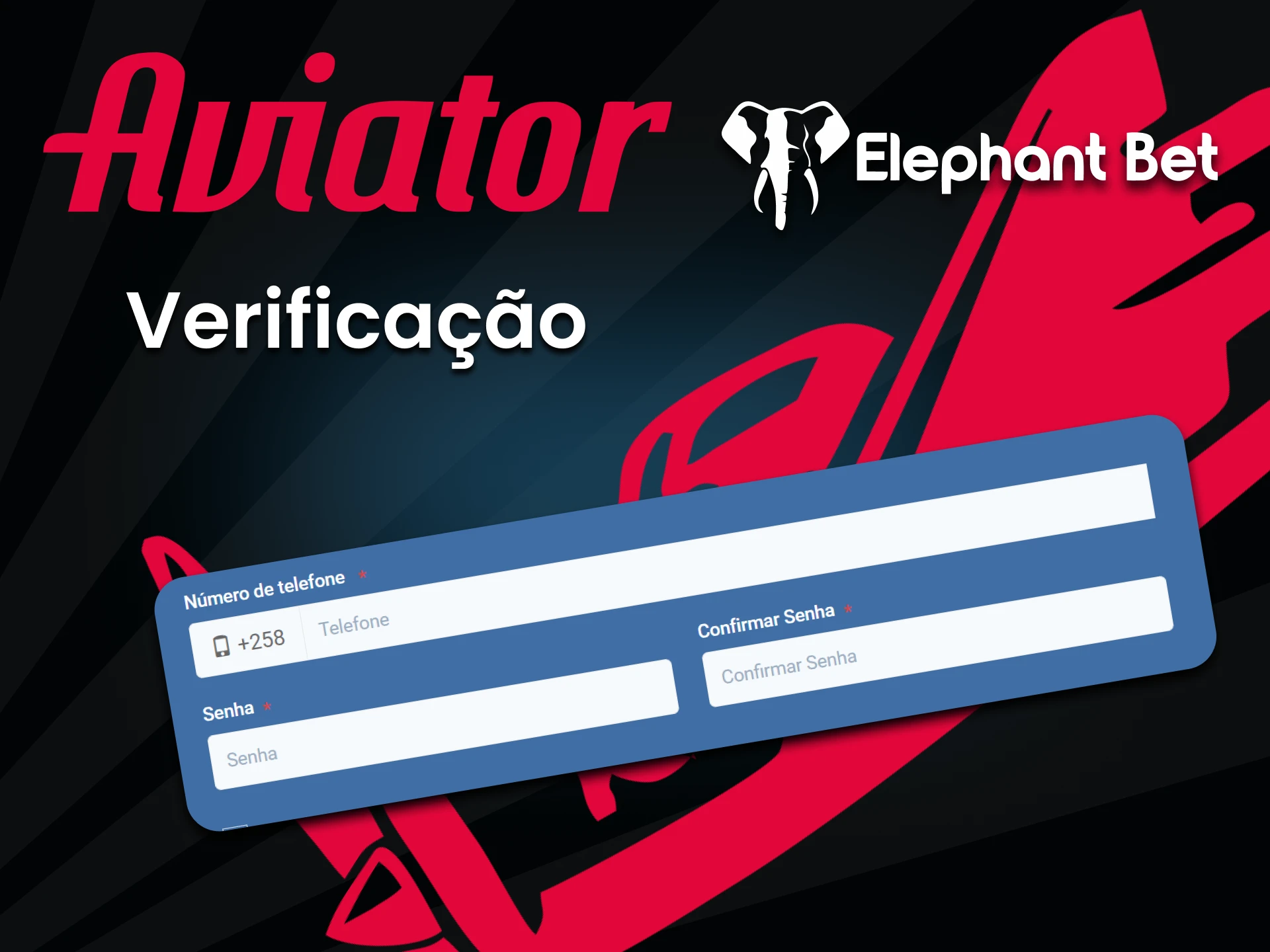 Preencha os dados para o serviço Elephantbet.