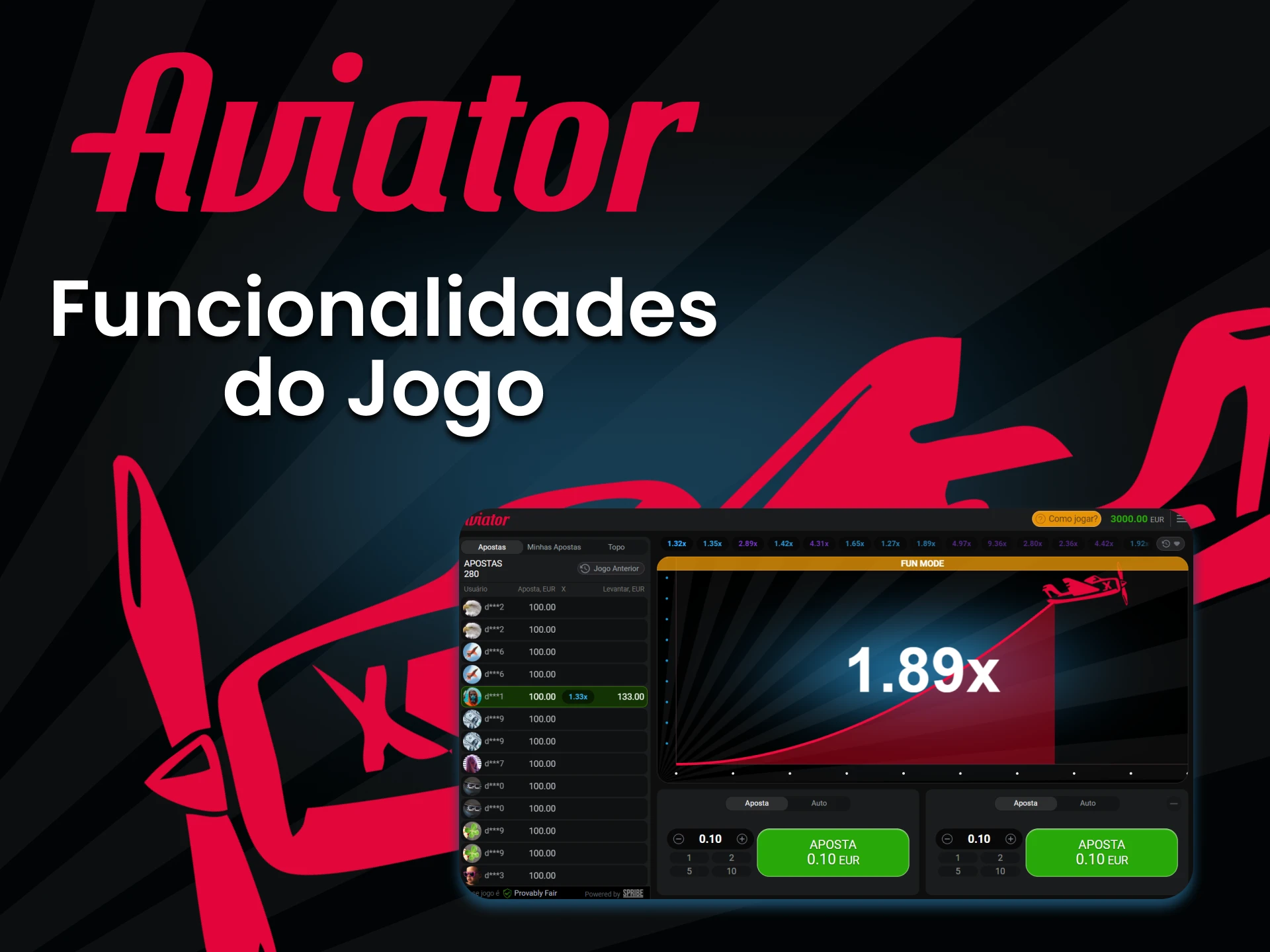Conheça as possibilidades do jogo Aviator.