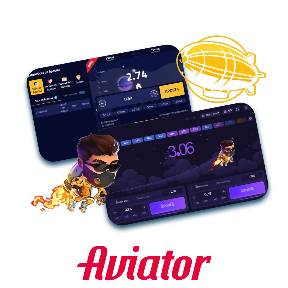 Experimente os análogos do jogo Aviator.