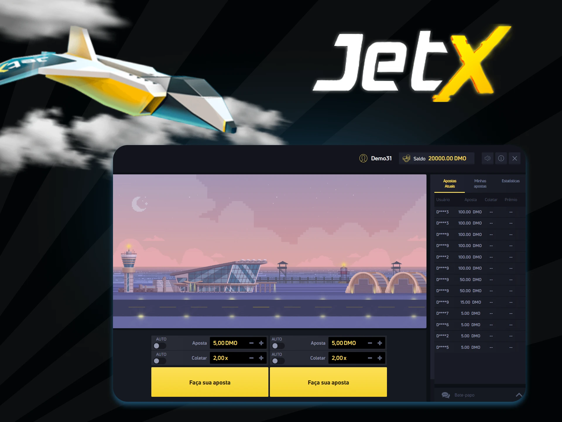 Tente sua sorte no Jet X.