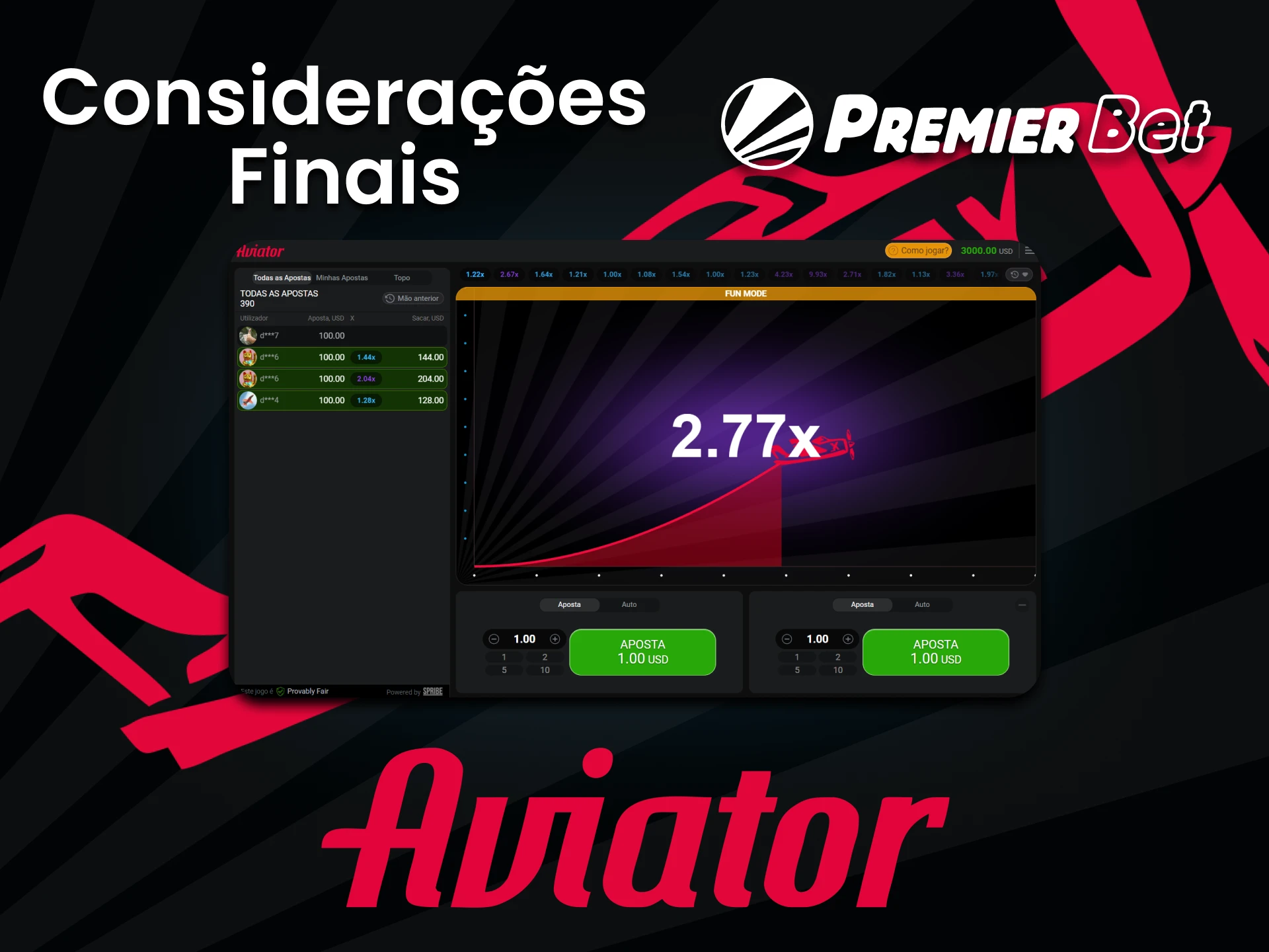 Premierbet é perfeito para jogar Aviator.
