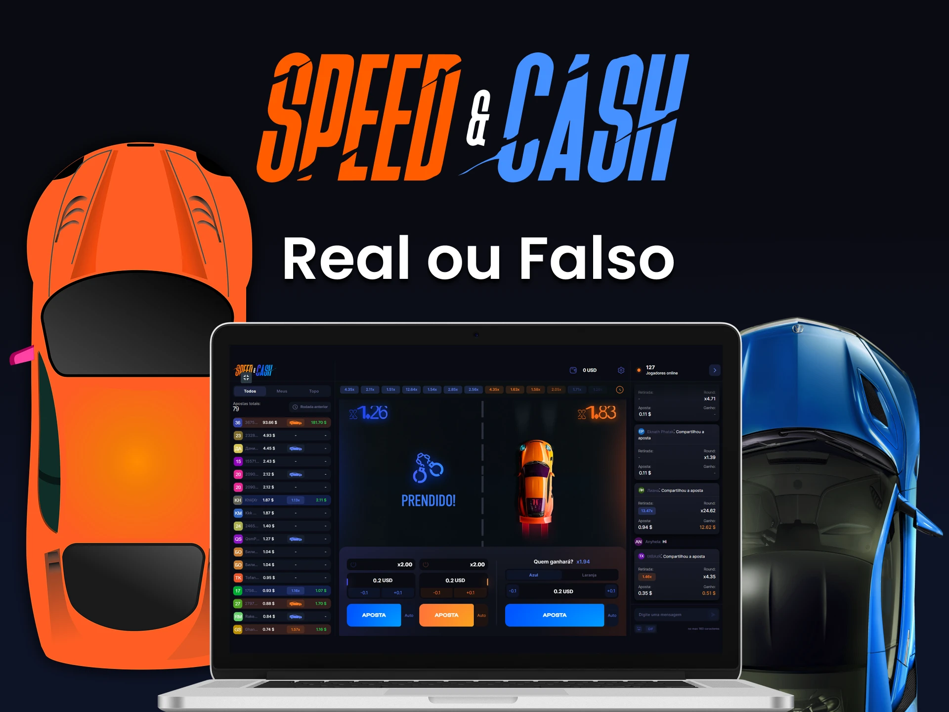 Diremos se o jogo Speed ​​​​and Cash é real.