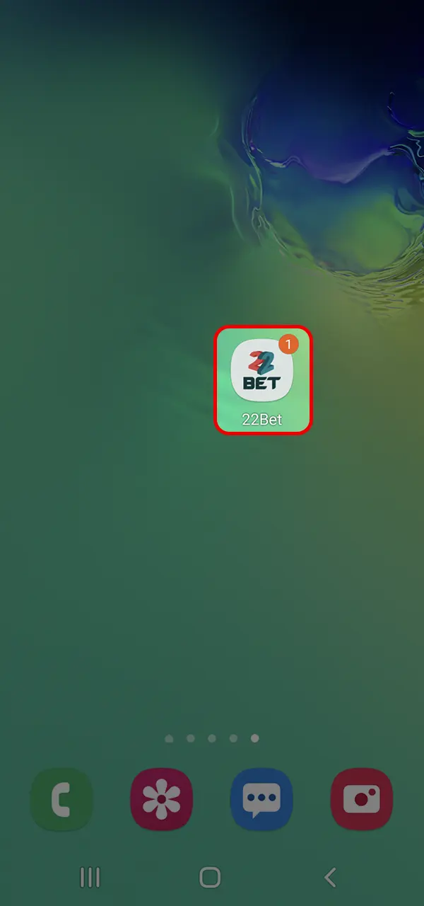Abra a aplicação e comece a jogar Aviator na 22bet.
