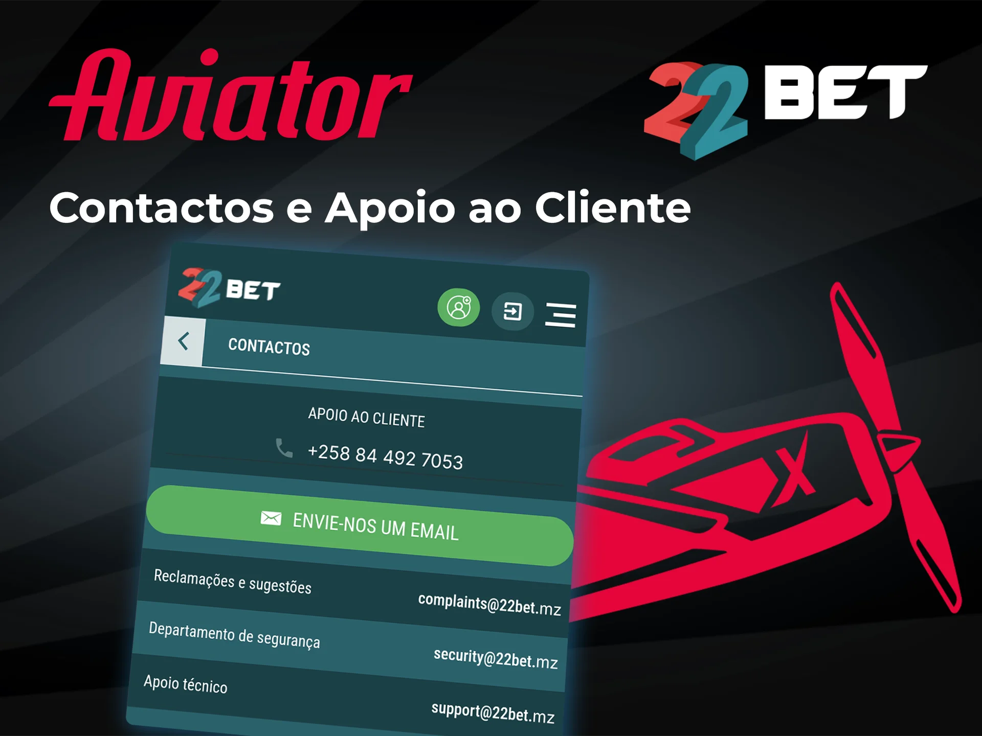 Descubra como obter suporte e começar a jogar Aviator no 22bet Casino.