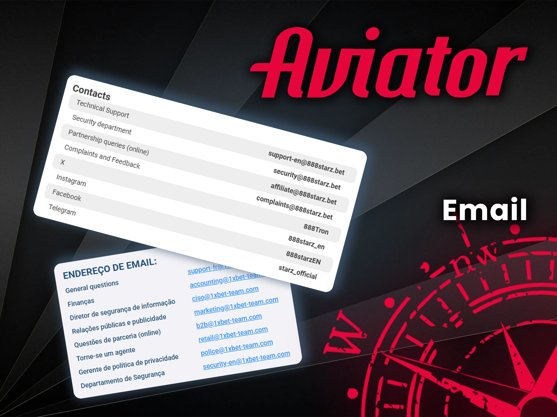 Entre em contato com o suporte por e-mail.