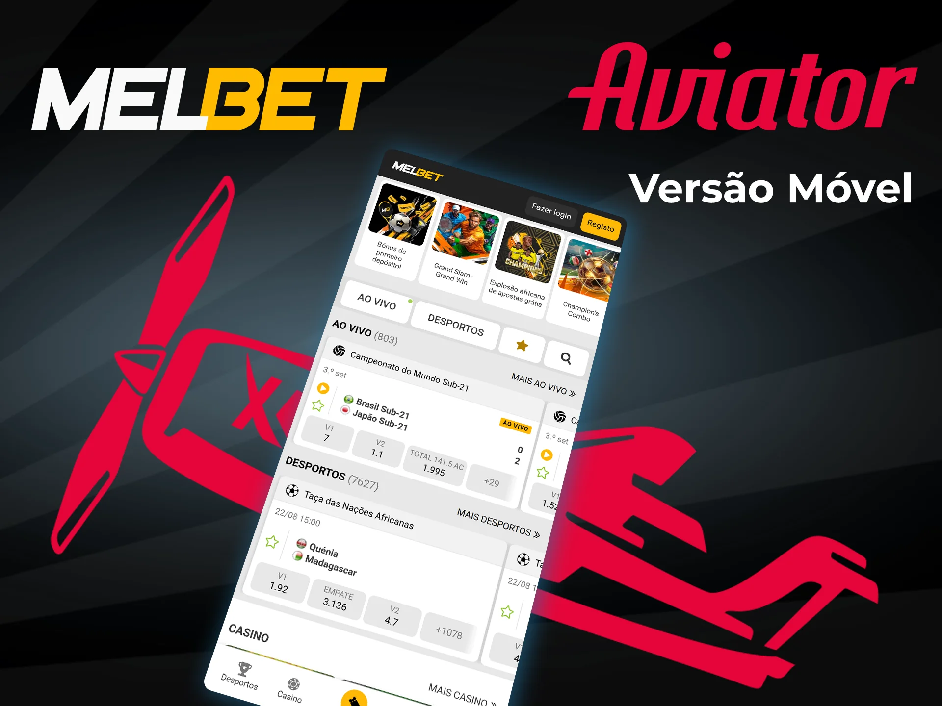 Confira a versão móvel do Melbet e jogue Aviator.