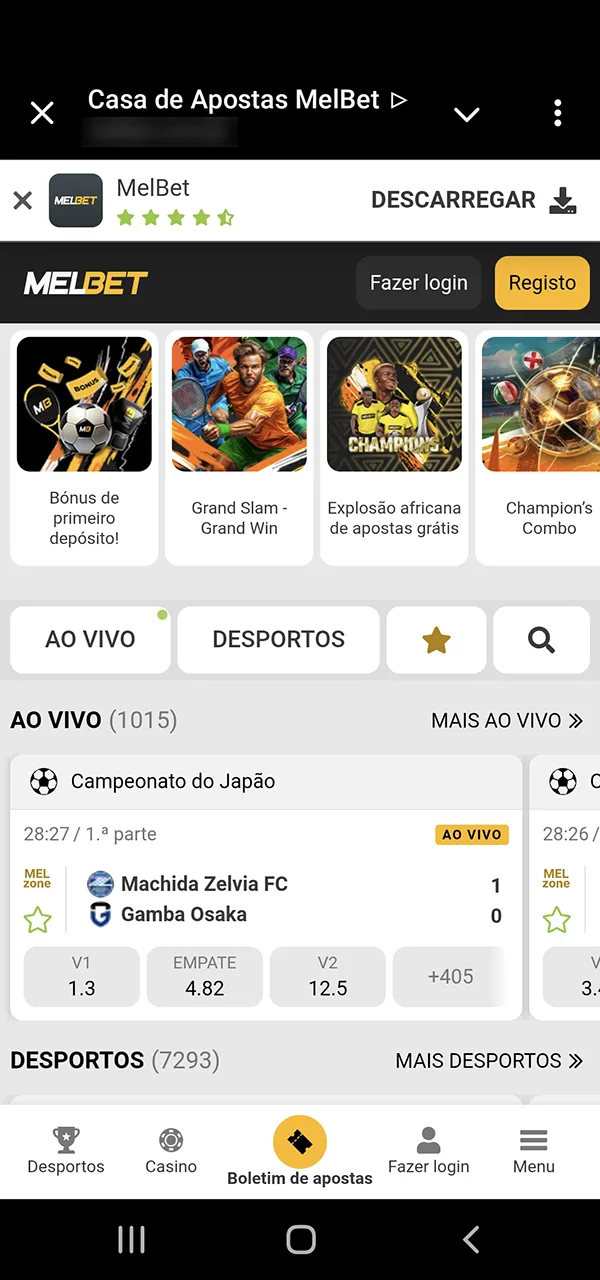 Consulte o site oficial da Melbet.
