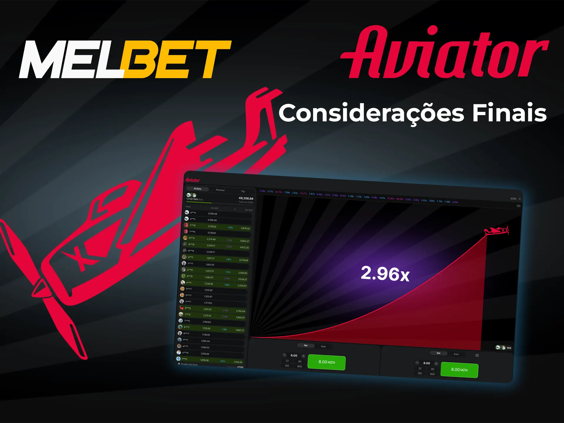 Avalie os benefícios do Aviator da Melbet.