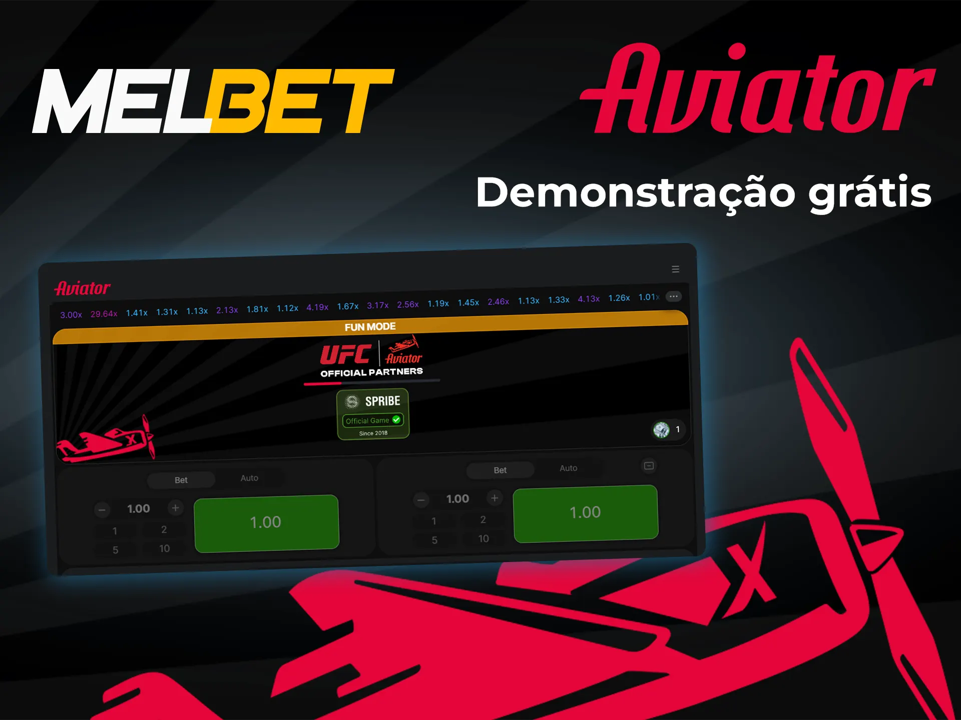 Experimente a demonstração gratuita do Aviator na Melbet.