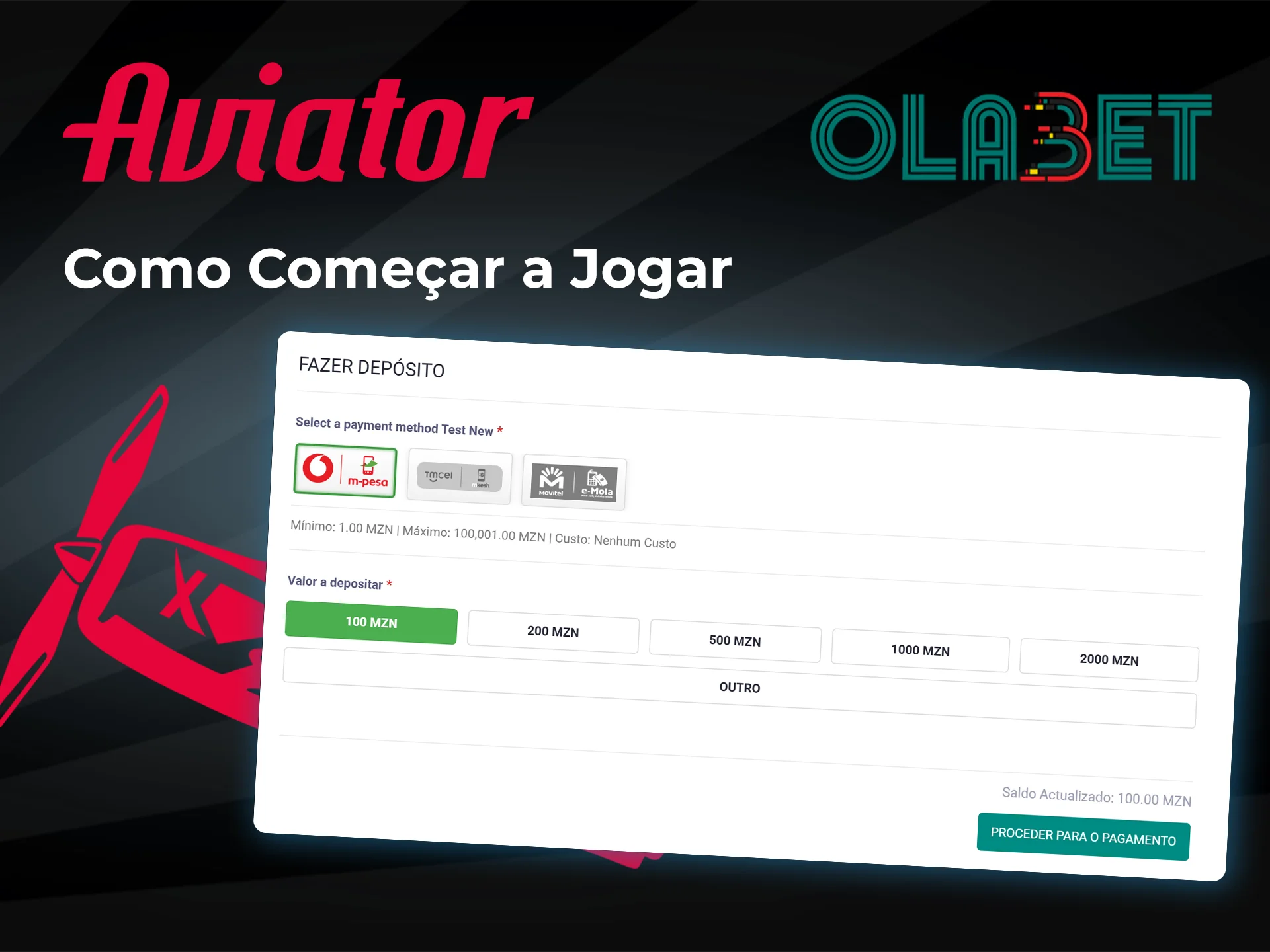 Leia as instruções e comece a jogar Aviator no Olabet.