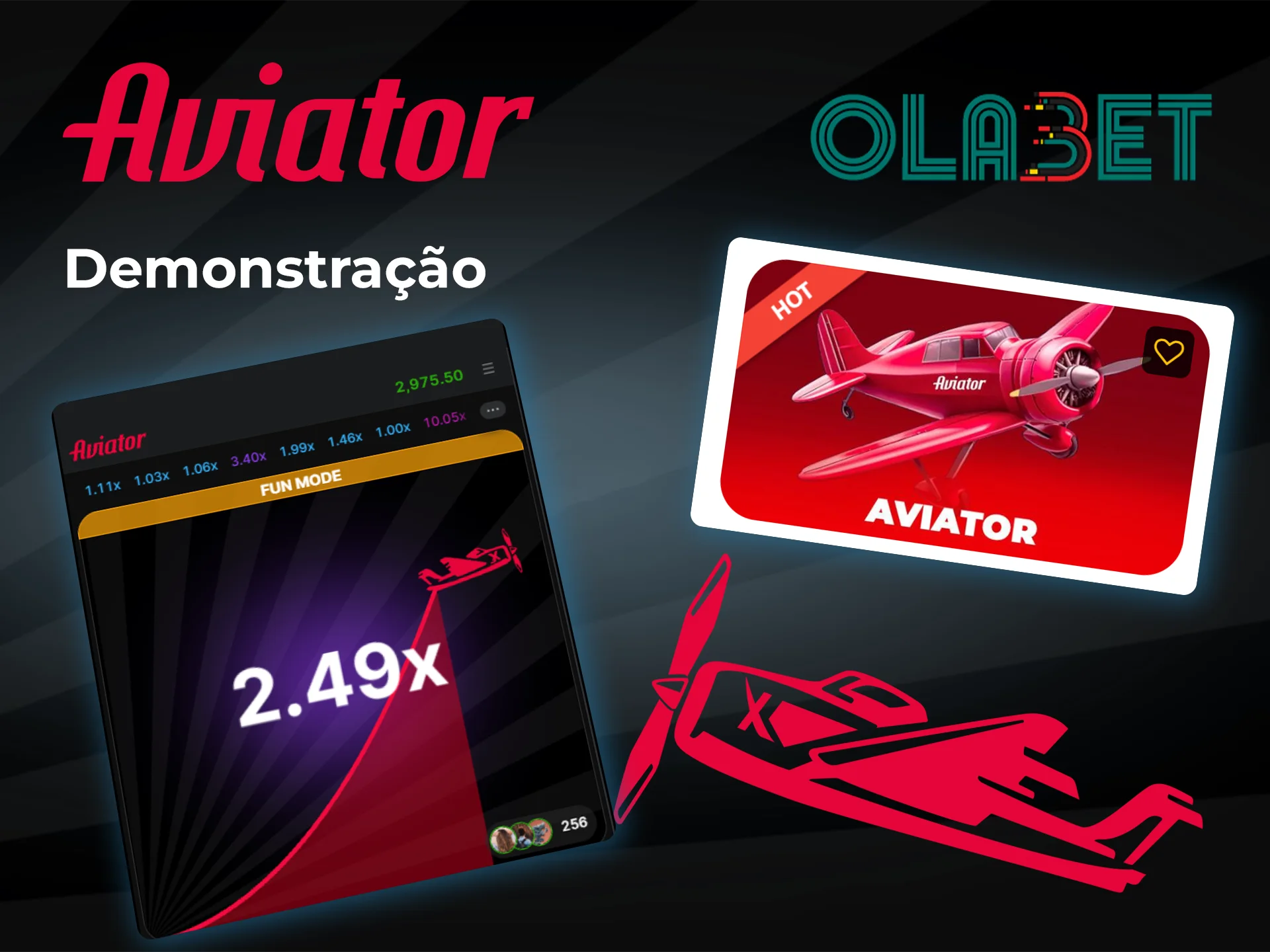 Experimente o modo de demonstração e veja como funciona o Aviator no Olabet.