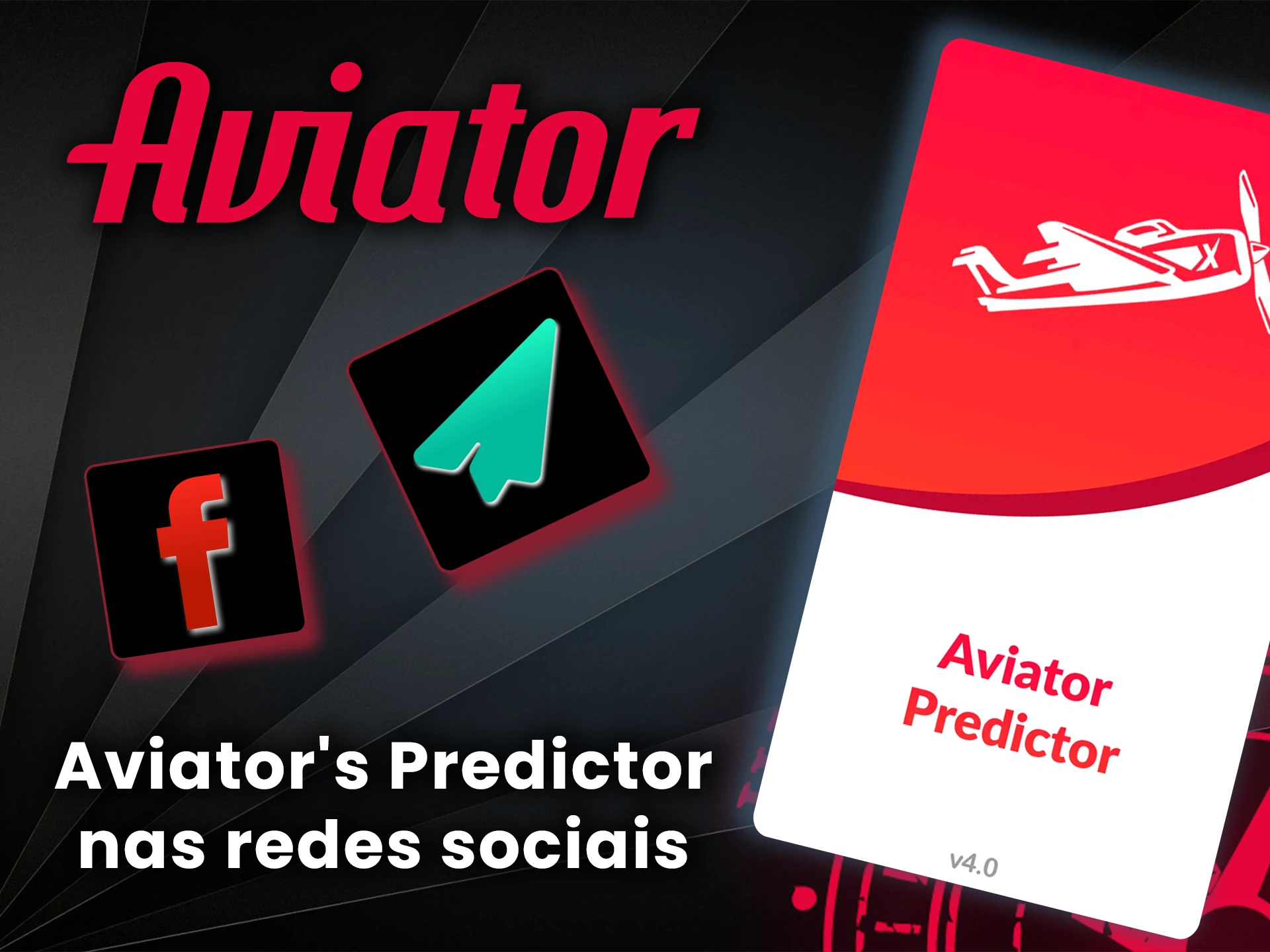Siga o aplicativo Predictor e suas atualizações usando as mídias sociais.