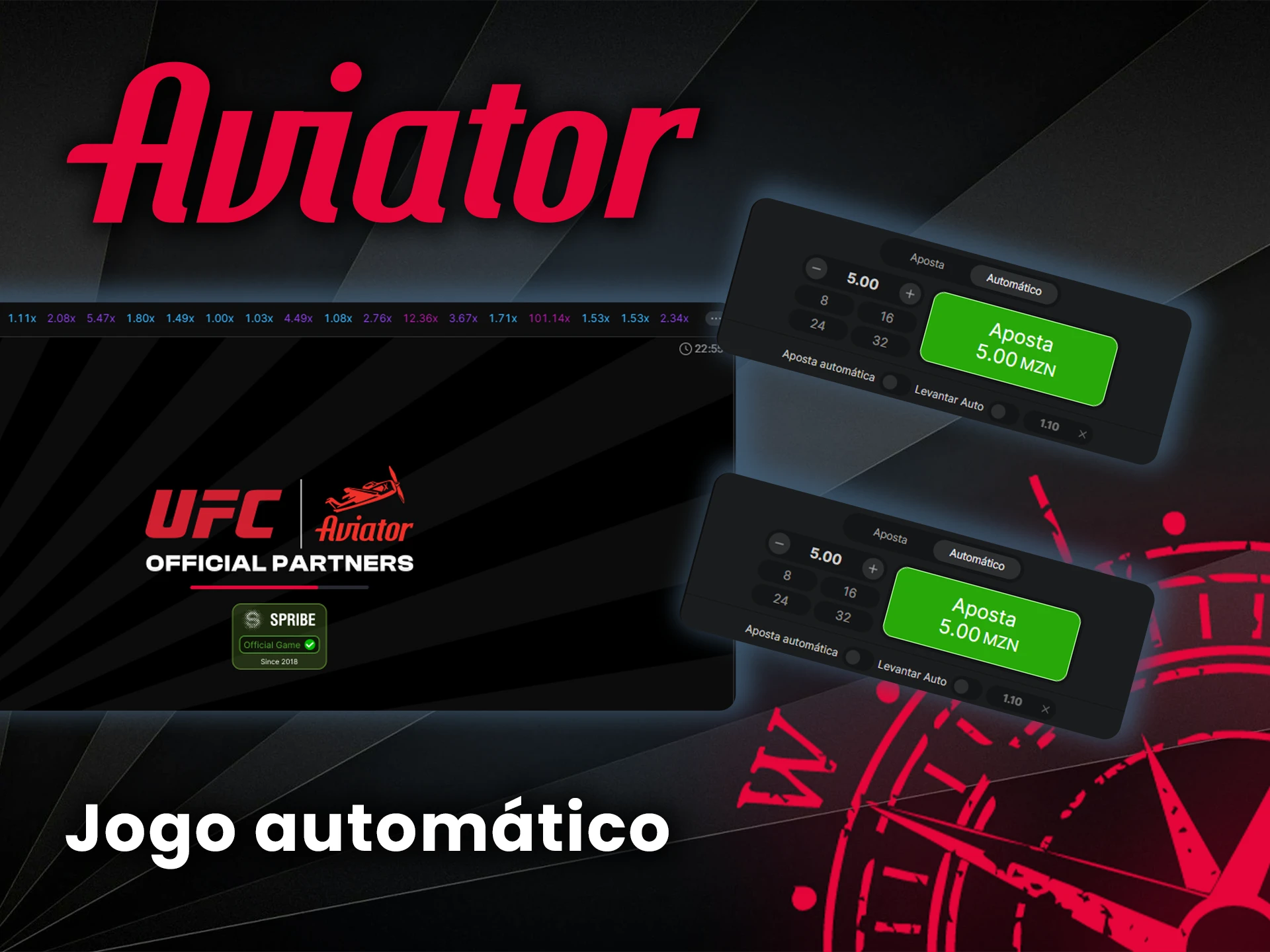 Tenha cuidado ao usar o modo automático no jogo Aviator.