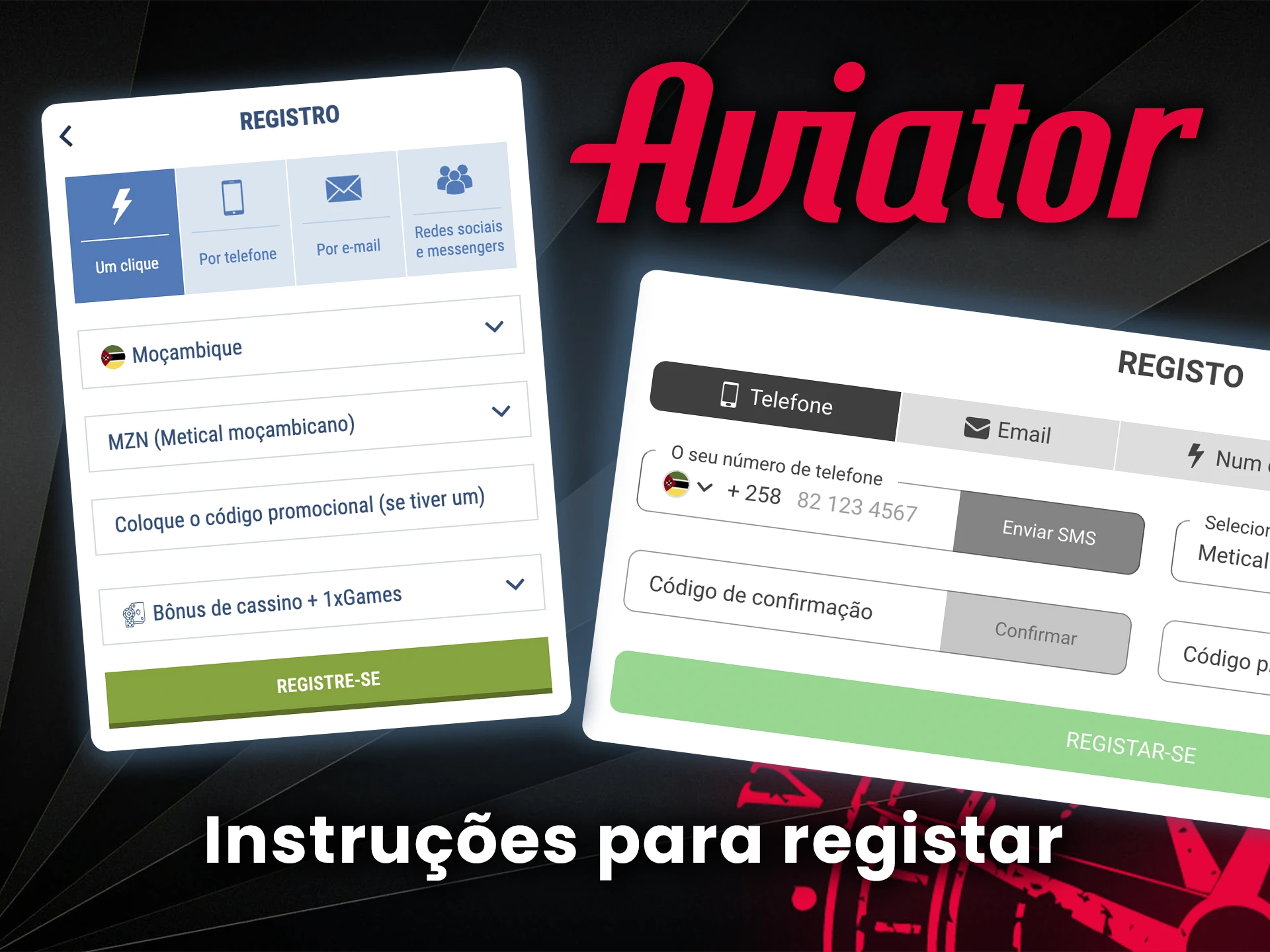 Use as instruções para se registrar e jogar com eficiência no Aviator.