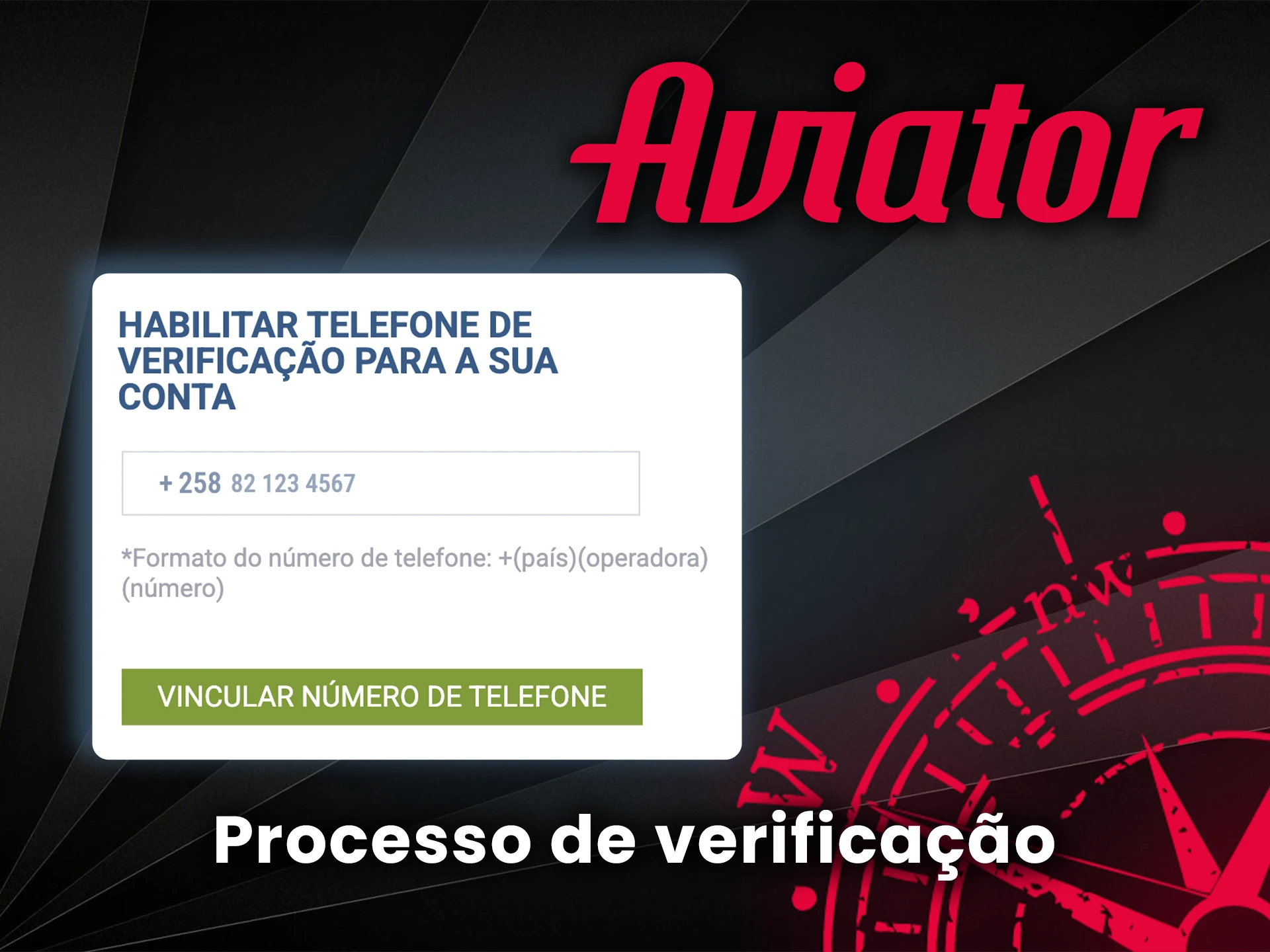Confirme sua identidade para desbloquear todas as funcionalidades do jogo Aviator.