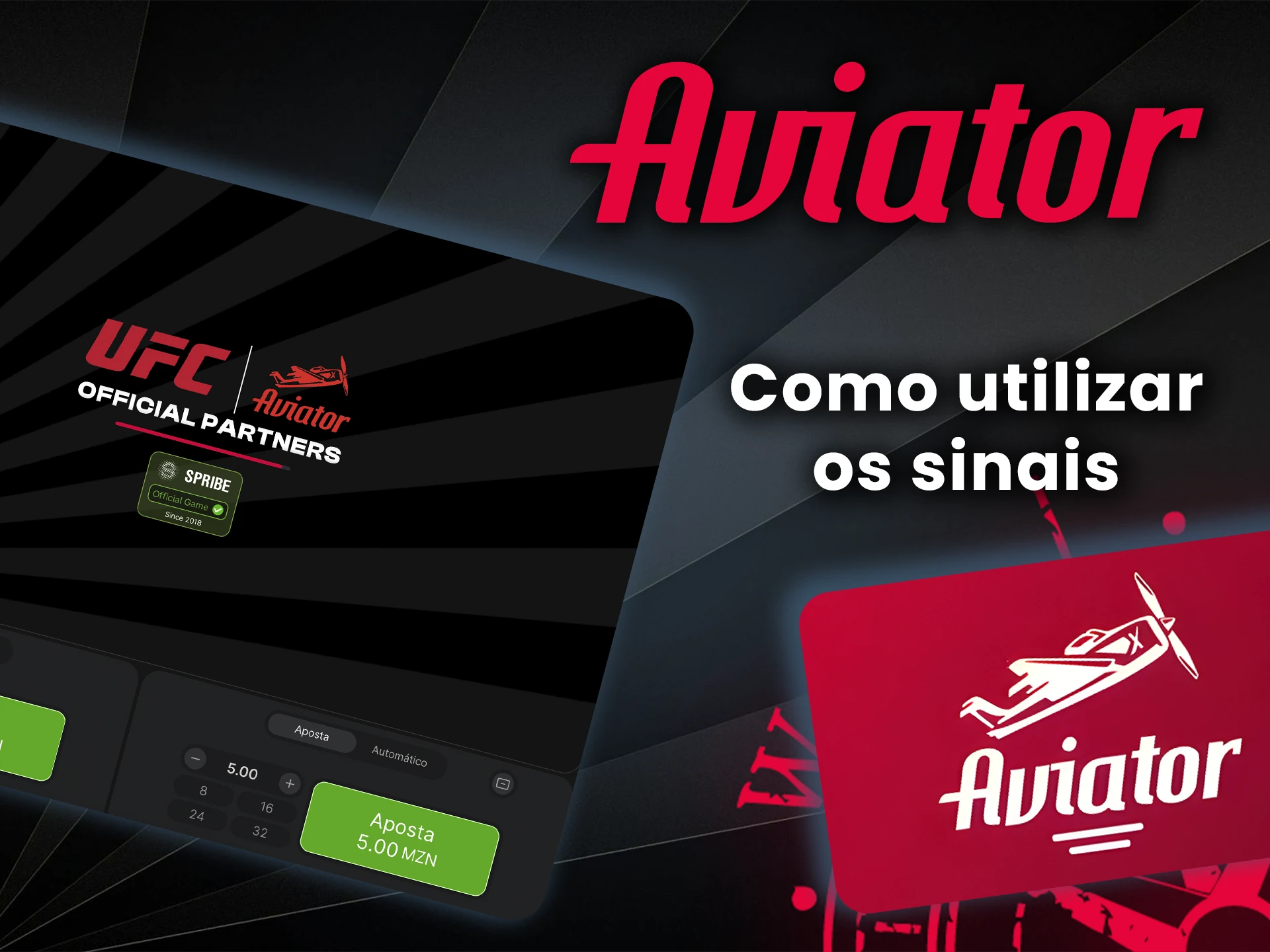 São necessários apenas alguns cliques para usar os sinais do jogo Aviator.