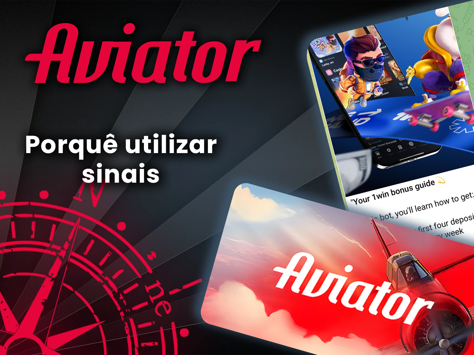 Seja cuidadoso e cauteloso ao usar os sinais do jogo Aviator.