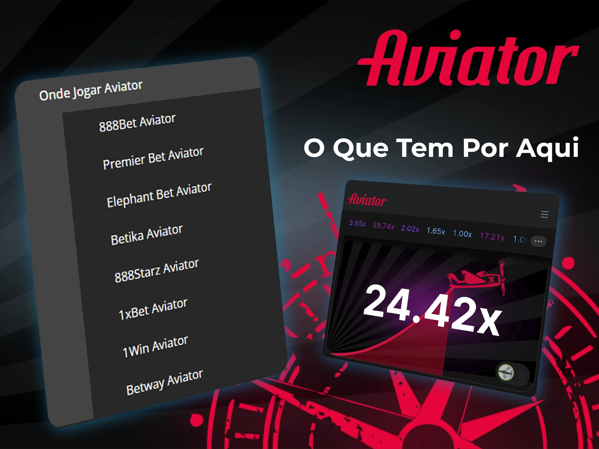Veja o que está no site e como jogar Aviator.