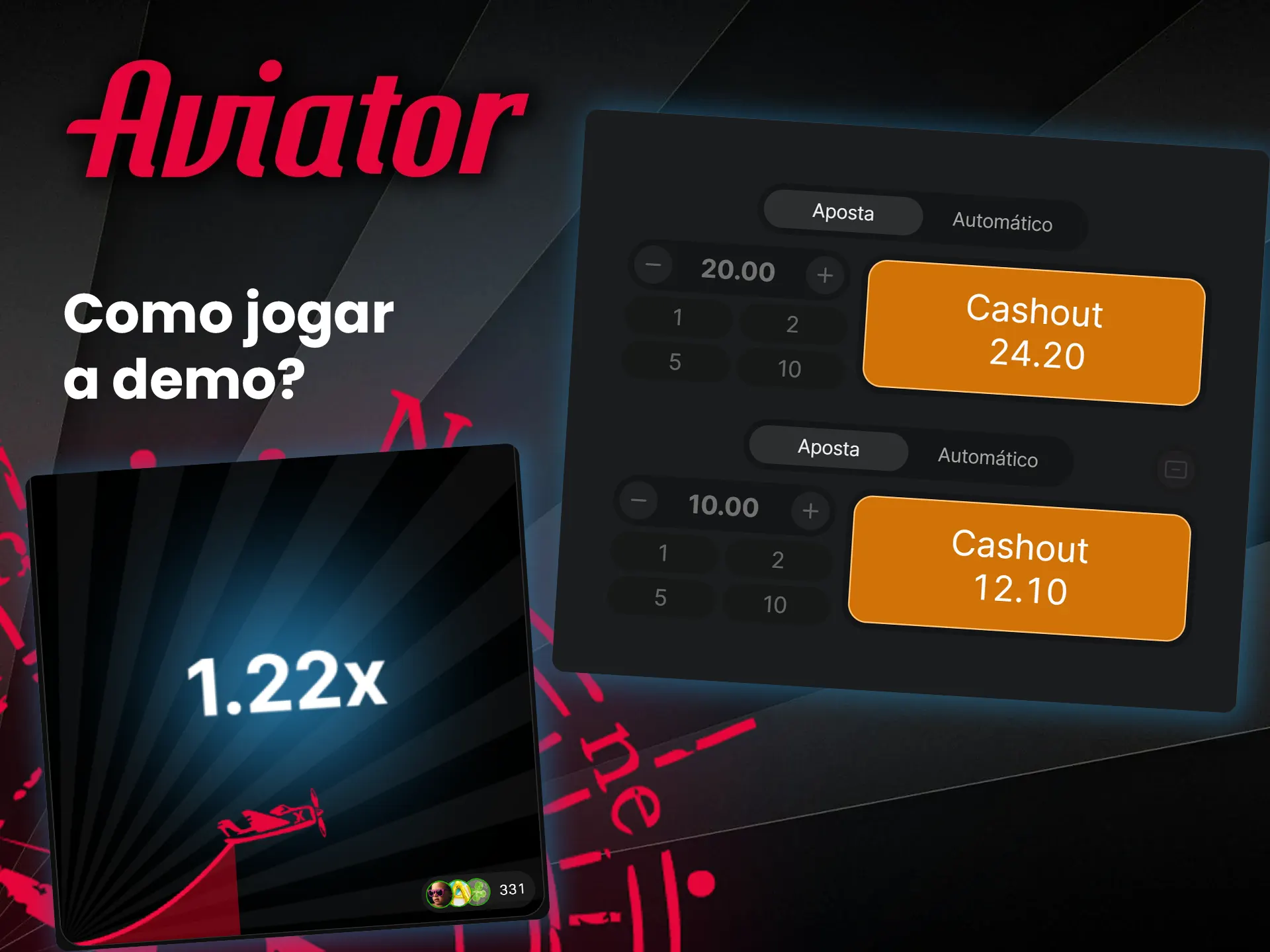 Descubra como jogar a demo do Aviator e ganhar.