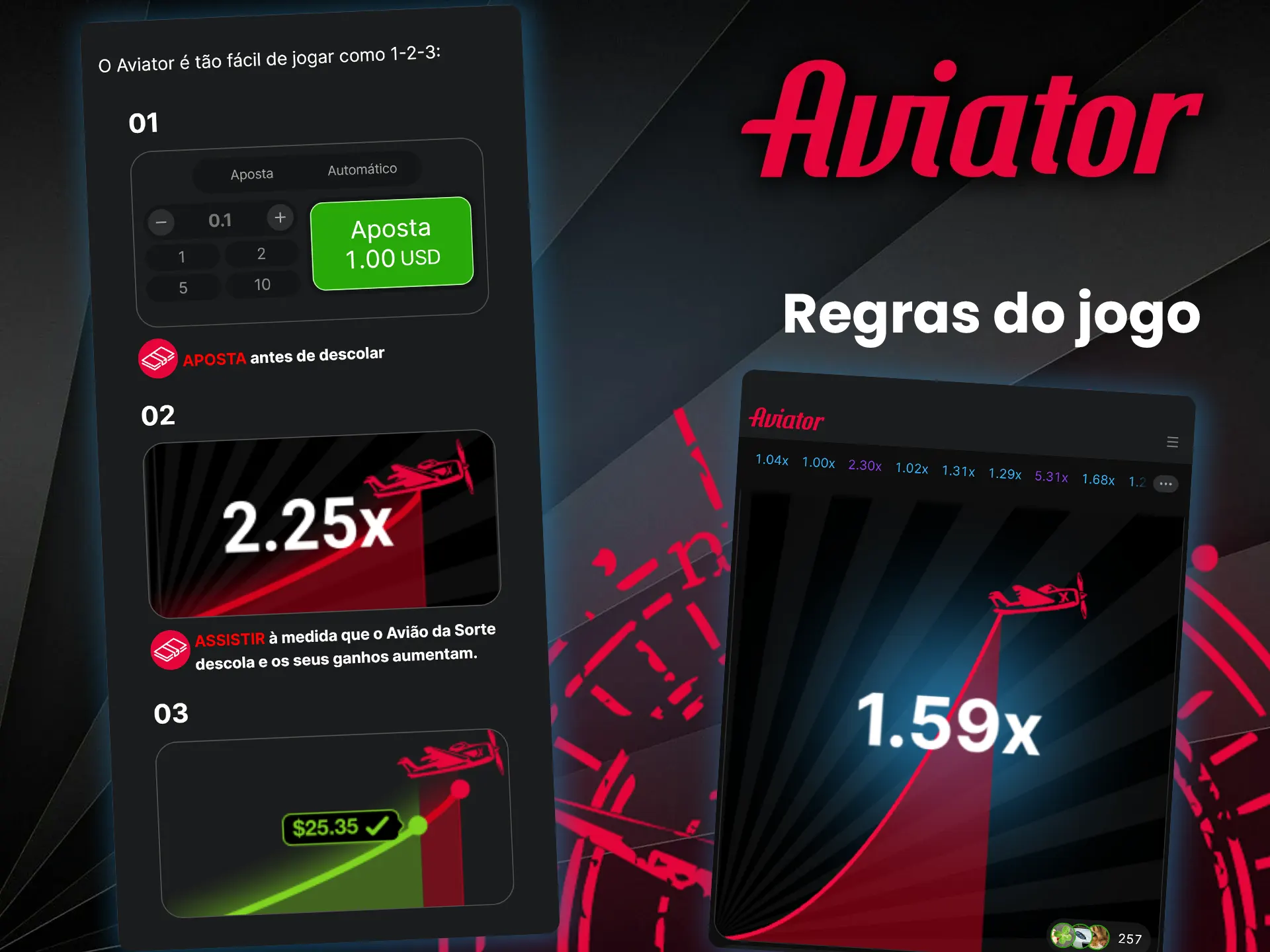 Familiarize-se com as regras e comece a jogar Aviator.