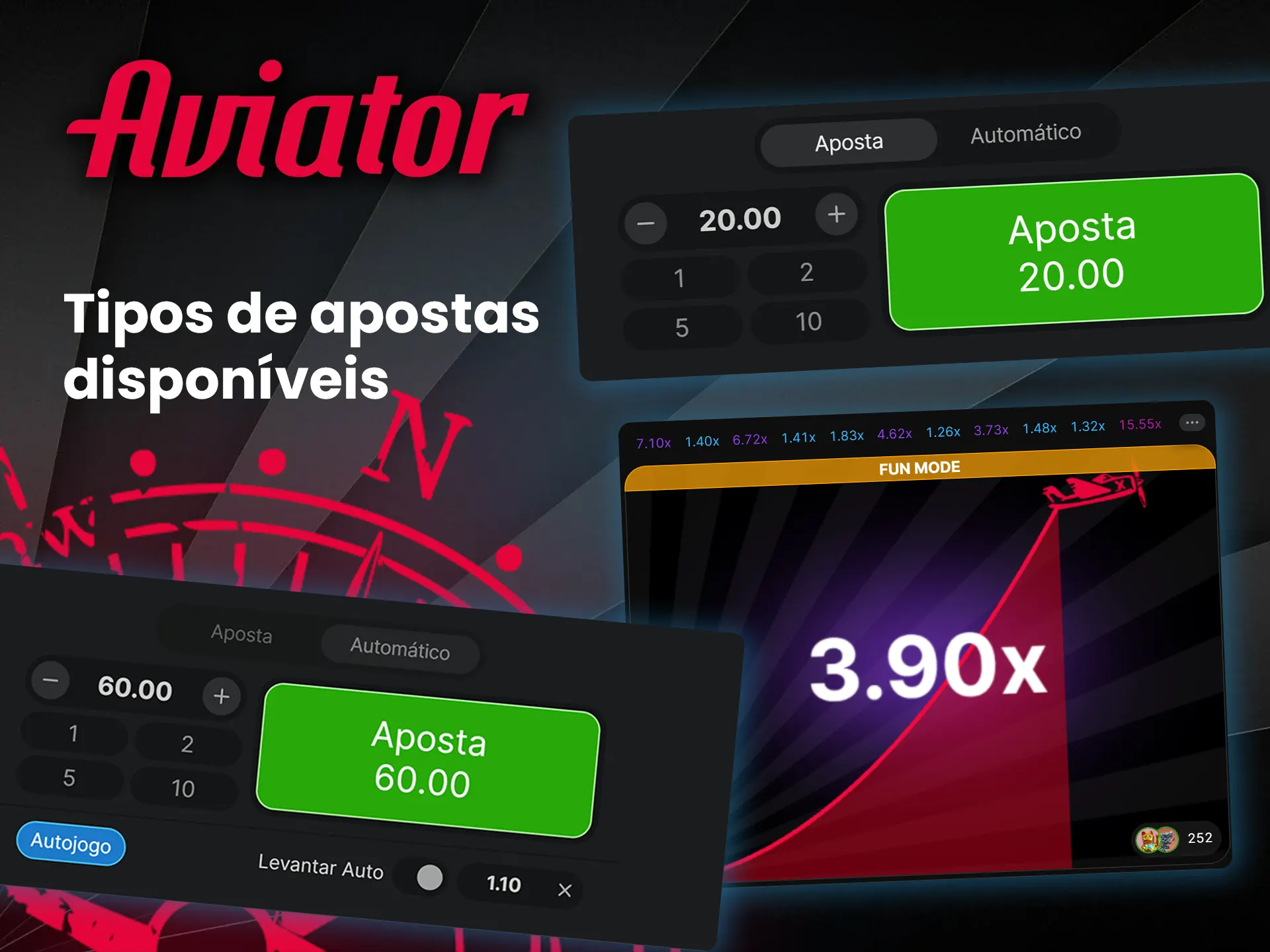 Descubra quais apostas o ajudarão a ganhar no Aviator demo.