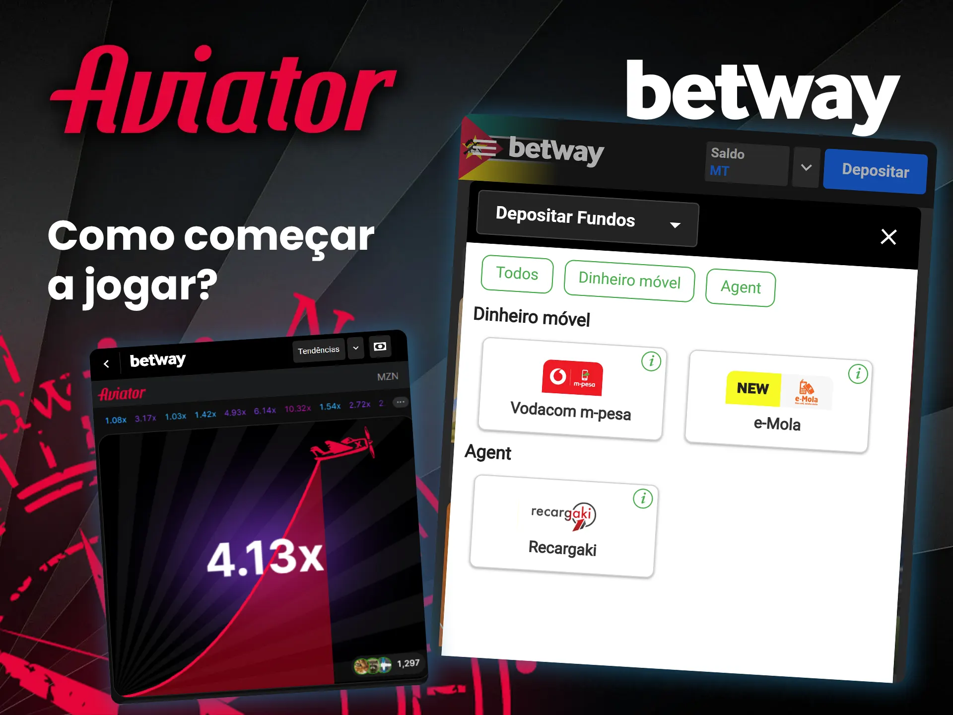 Descubra como começar a jogar Aviator na plataforma Betway.