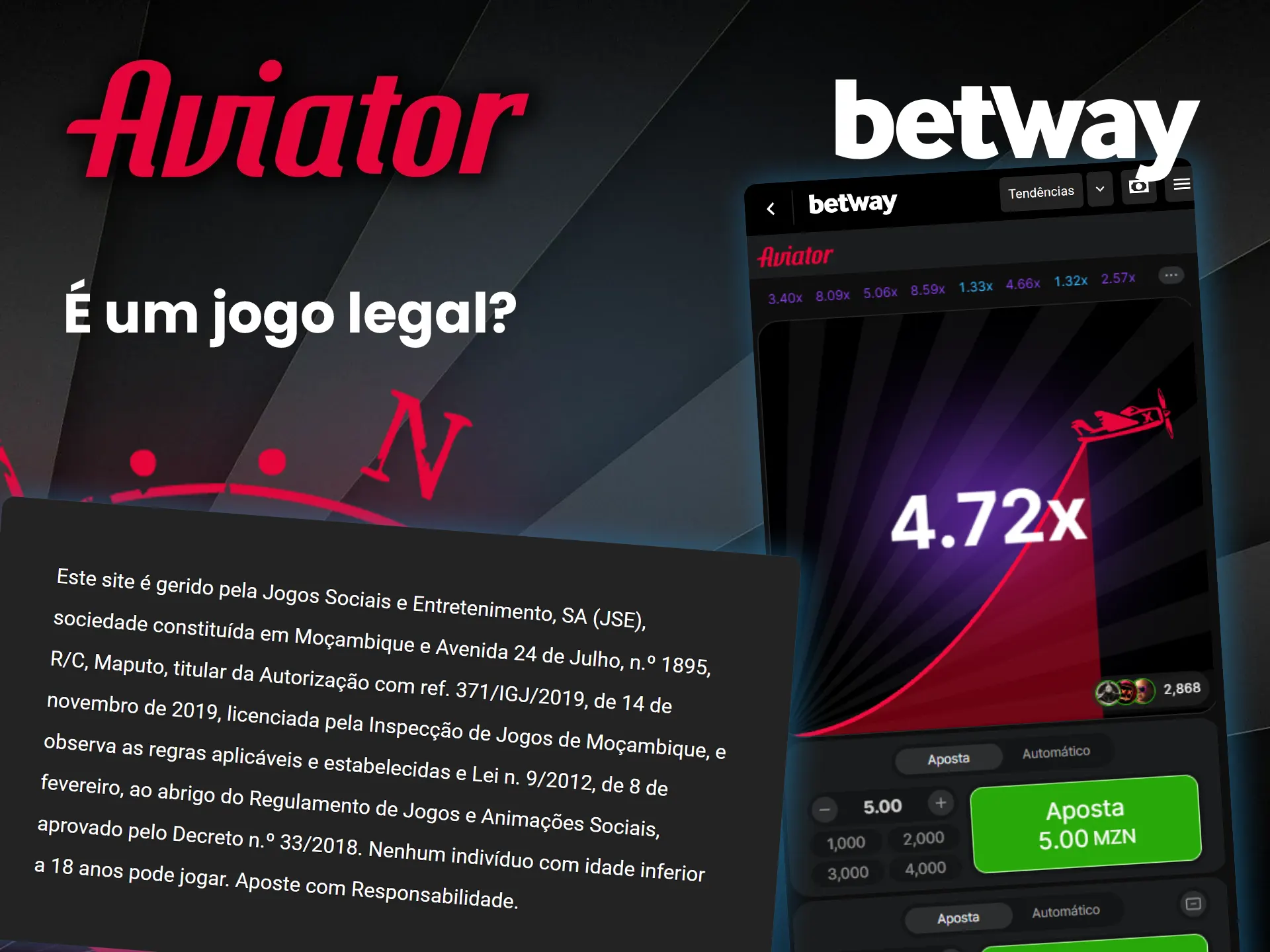 Descubra por que o Aviator da Betway é um jogo justo e seguro.